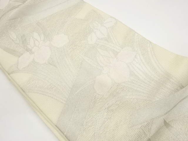 Rause Shobu Pattern Woven Nagoya Obi